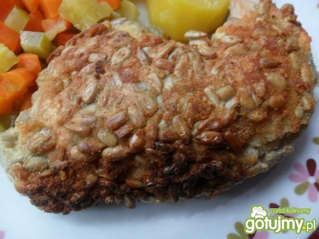 Udka z kurczaka w ziarnach słonecznika 