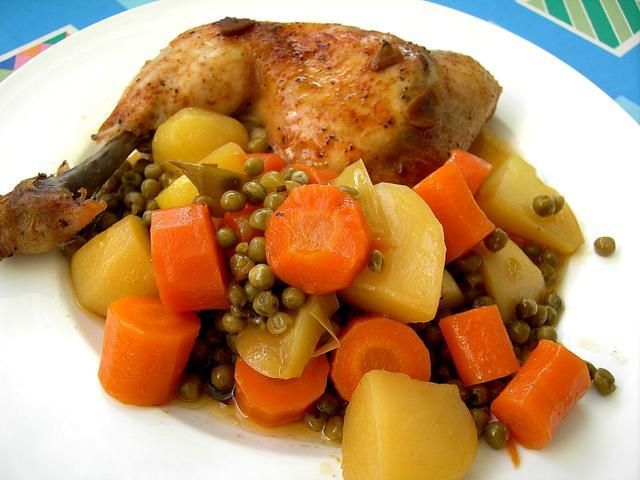 Udka z kurczaka z jarzynami  Udka z kurczaka z jarzynami