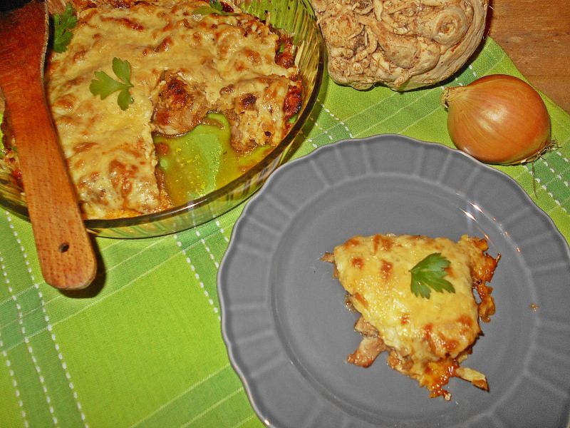 Udka zapiekane z selerem i serem Udka zapiekane z selerem i serem