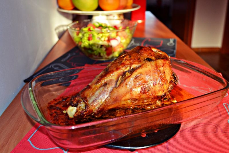 Udo z indyka pieczone w rękawie Udo z indyka pieczone w rękawie