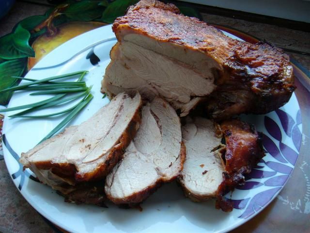 Udziec z indyka w miodowej skorupce