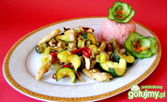 Udziec z kurczaka na ostro