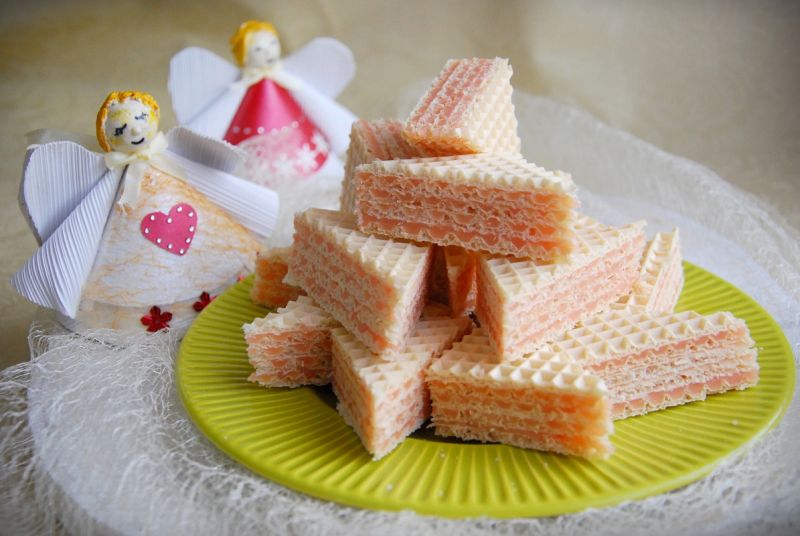 Wafel z galaretką Wafel z galaretką