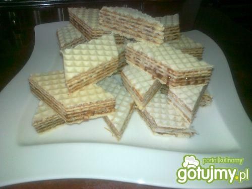 Wafel z masą czekoladowo-kawową Wafel z masą czekoladowo-kawową