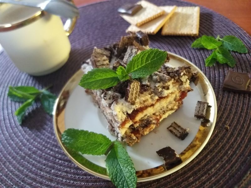 Wafelek - ciasto bez pieczenia