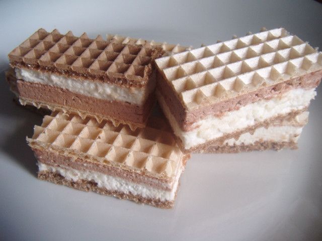 Wafelki kawowo - śmietankowe