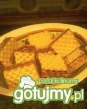 Wafelki z masą czekoladową