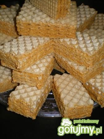 Wafelki z masą krówkową
