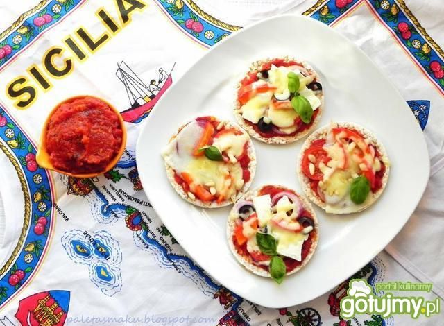 Wafelkowe mini pizze