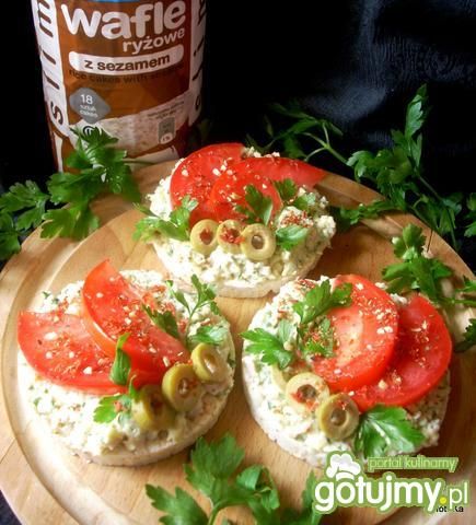 Wafle ryżowe z pastą na szybko
