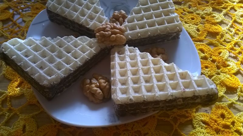wafle z czekoladą