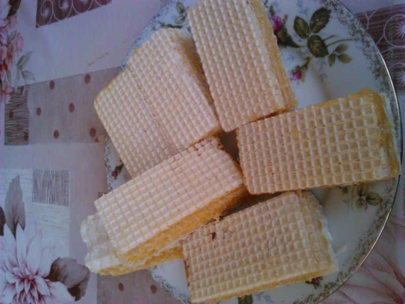 Wafle z karmelem 