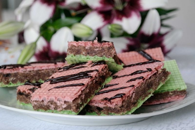 Wafle z masą z mleka w proszku (wersja II) Wafle z masą z mleka w proszku (wersja II)