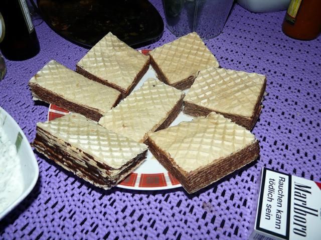 Wafle z nadzieniem czekoladowo cytrynowm Wafle z nadzieniem czekoladowo cytrynowm