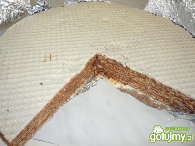 Wafle z polewą kakaową Wafle z polewą kakaową