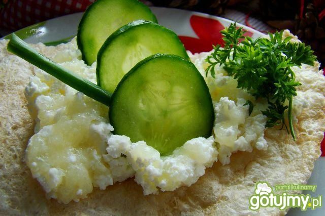 Wafle z serkiem ,, smarkatym ,,