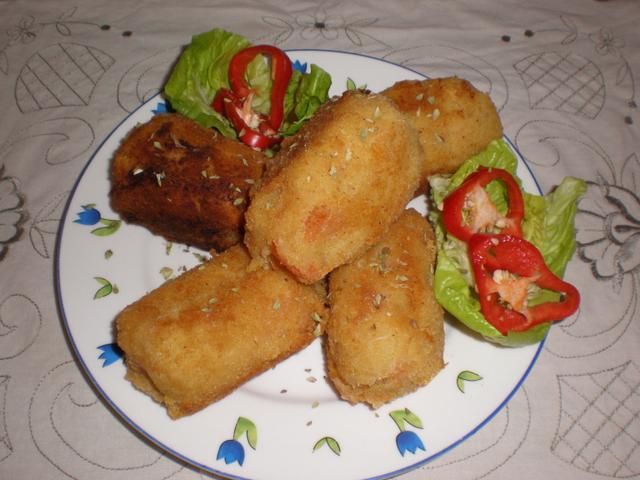 Waleczki z grochu włoskiego.