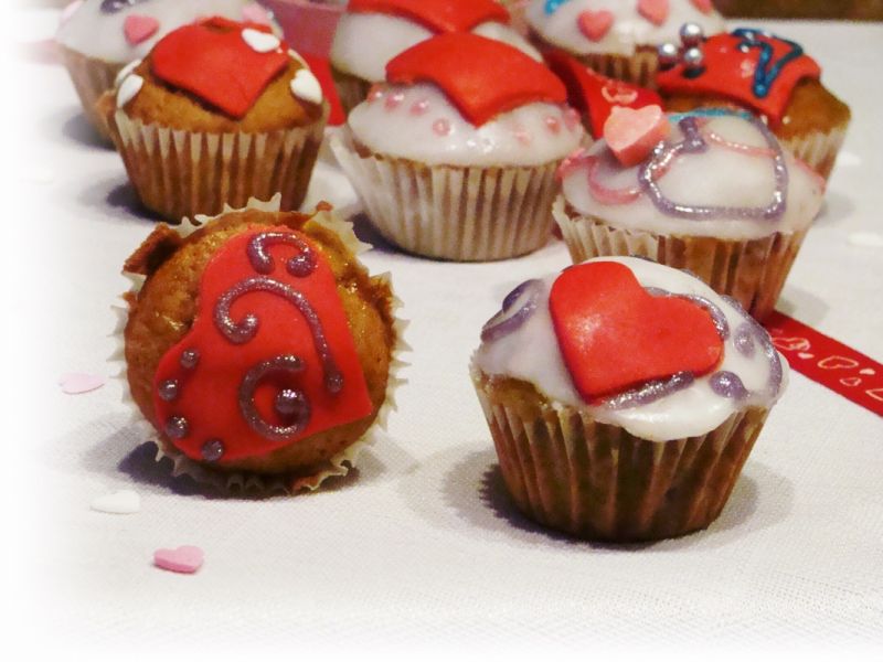 Walentynkowe babeczki 