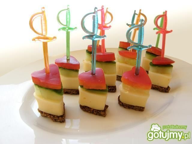 Walentynkowe koreczki.