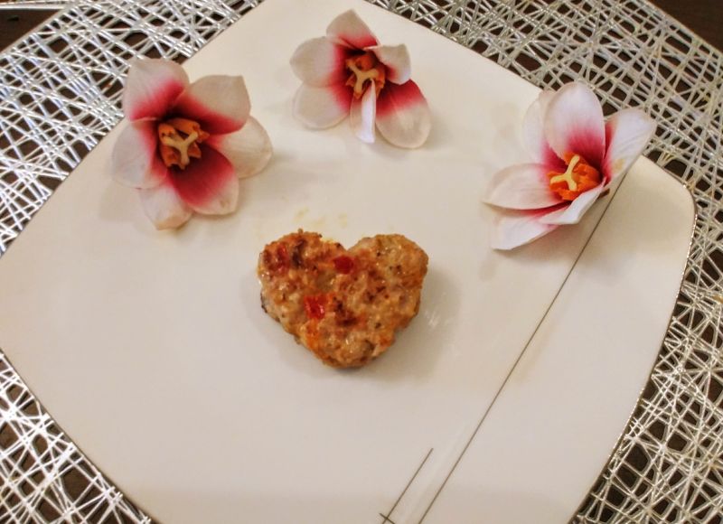 Walentynkowe mielone drobiowo - warzywne