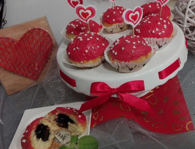 Walentynkowe pączusie z piekarnika