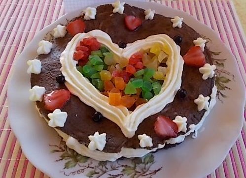 Walentynkowe serce z nitek