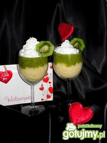 Walentynkowy deser z kiwi