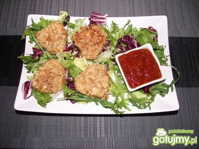 Walentynkowy kurczak w krakersach Walentynkowy kurczak w krakersach