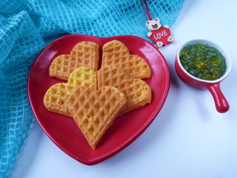 Waniliowo-marchewkowe gofry