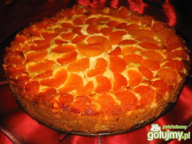 Waniliowy sernik z mandarynkami