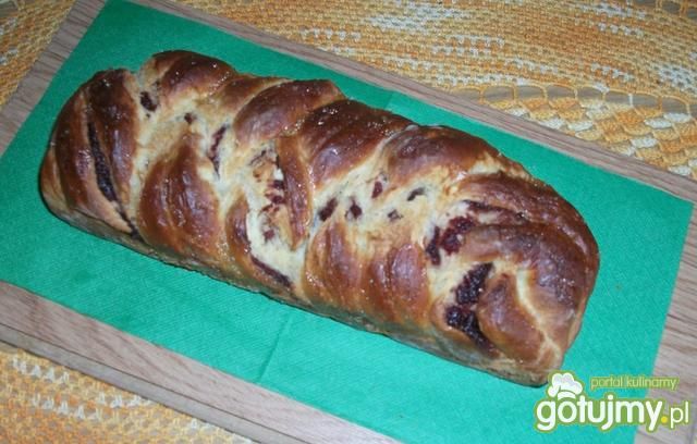 Warkocz drozdzowy z marmoladą Warkocz drozdzowy z marmoladą