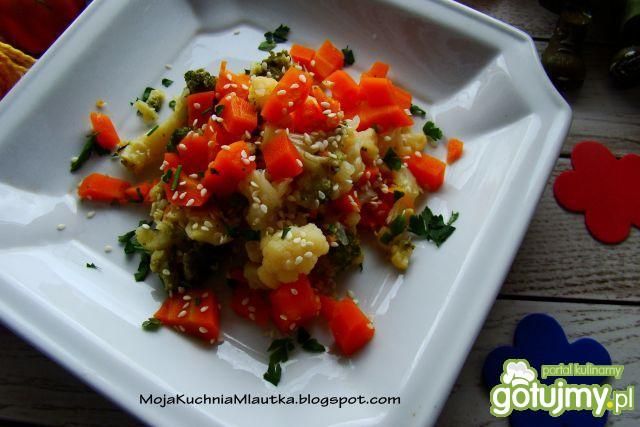 Warzywa na krótko z sezamem  Warzywa na krótko z sezamem