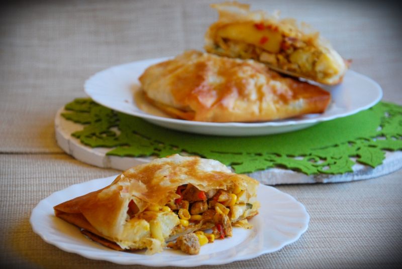 Warzywa w cieście filo