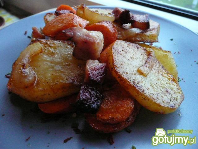 Warzywa z boczkiem do lub na obiad