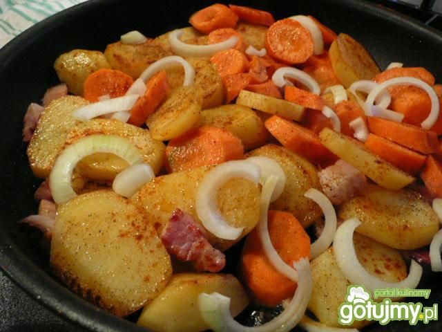 Warzywa z boczkiem do lub na obiad
