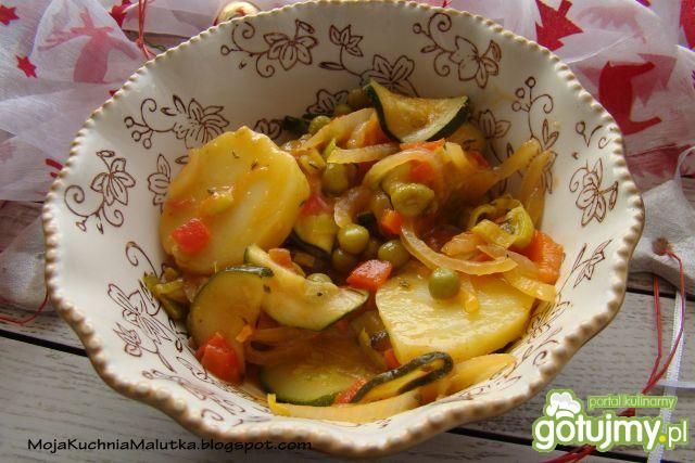 Warzywa z patelni z tymiankiem 