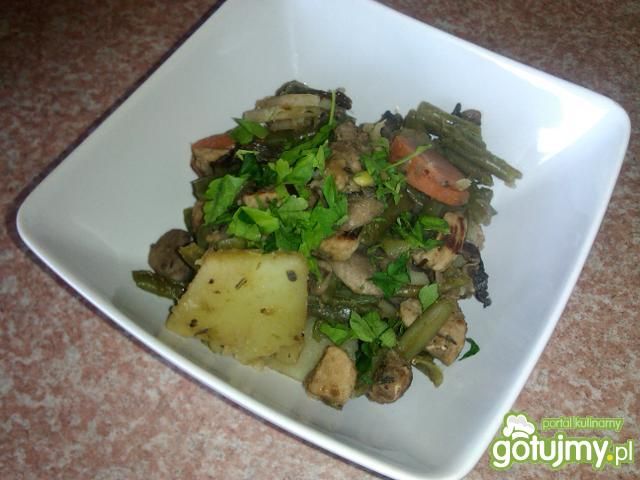 Warzywa z wieprzowiną z woka