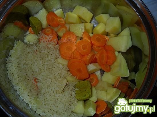 Warzywna zupa z ryżem