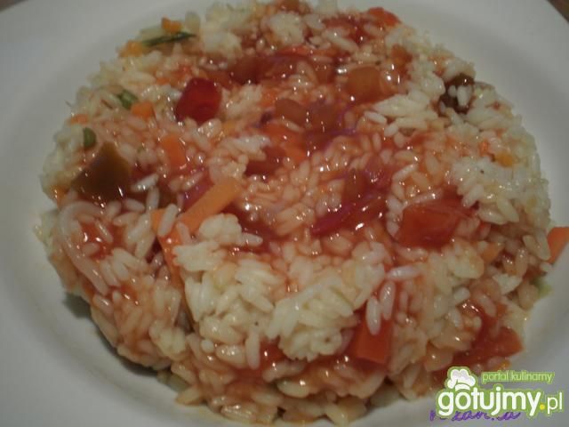 Warzywne risotto słodko-kwaśne