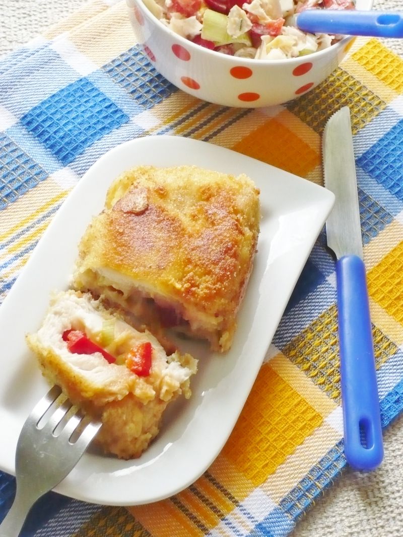 Warzywne roladki z kurczaka