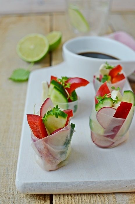 Warzywne spring rollsy Warzywne spring rollsy