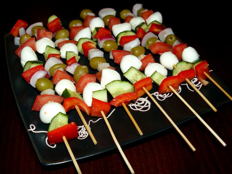 Warzywne Szaszłyki z Mozzarellką Warzywne Szaszłyki z Mozzarellką