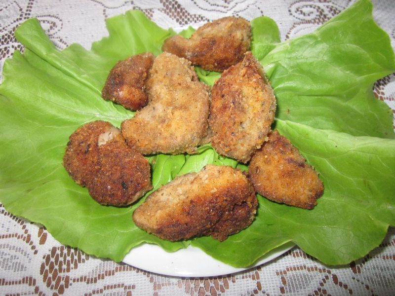 Wątróbka drobiowa panierowana