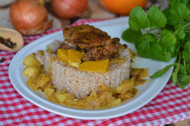 Wątróbka drobiowa z jabłkowo - pomarańczową nutą Wątróbka drobiowa z jabłkowo - pomarańczową nutą