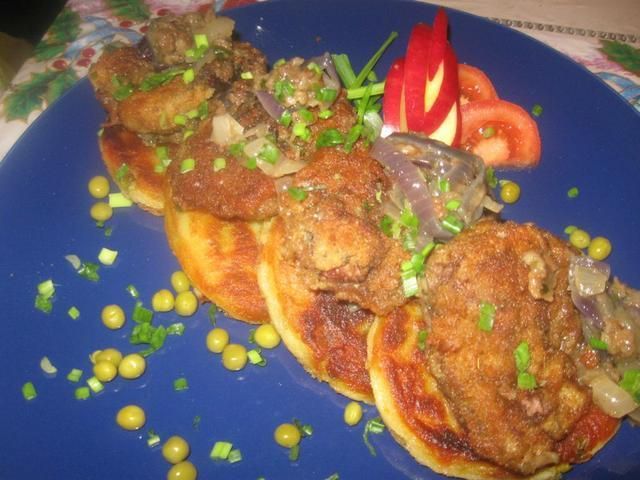 Wątróbka dtobiowa panierowana z cebulką Wątróbka dtobiowa panierowana z cebulką