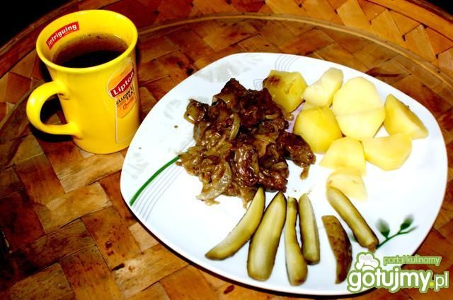 Wątróbka flambirowana Wątróbka flambirowana