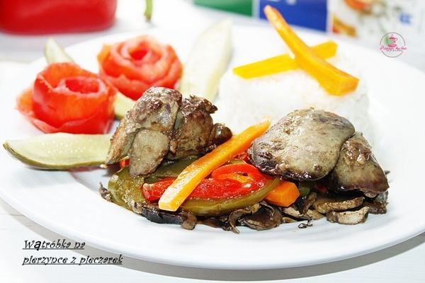 Wątróbka na pierzynce z pieczarek  Wątróbka na pierzynce z pieczarek