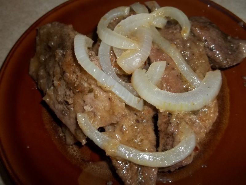 Wątróbka smażona z cebulą