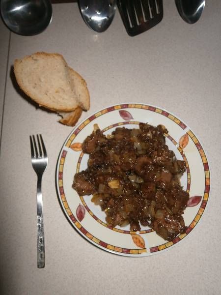 Wątróbka smażona z cebulką