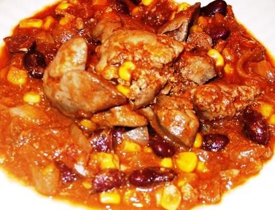 Watróbka w meksykanskim sosie Watróbka w meksykanskim sosie